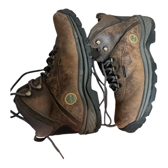 Timberland Men's Waterproof Brown 10 1/2 Hiking Boot Excellent Condition 6" High - Picture 6 of 10